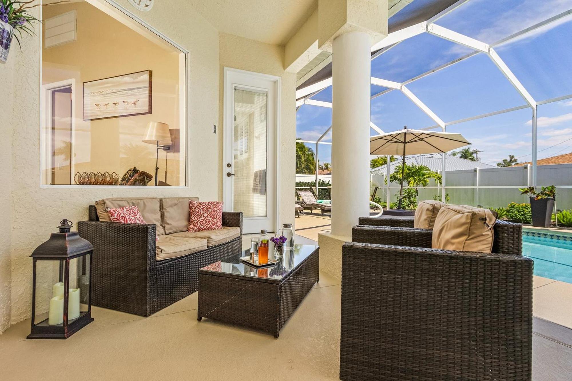 Villa-Haze, Lots Of Privacy, Solar & Electric Heated Pool And Spa Cape Coral Exterior foto