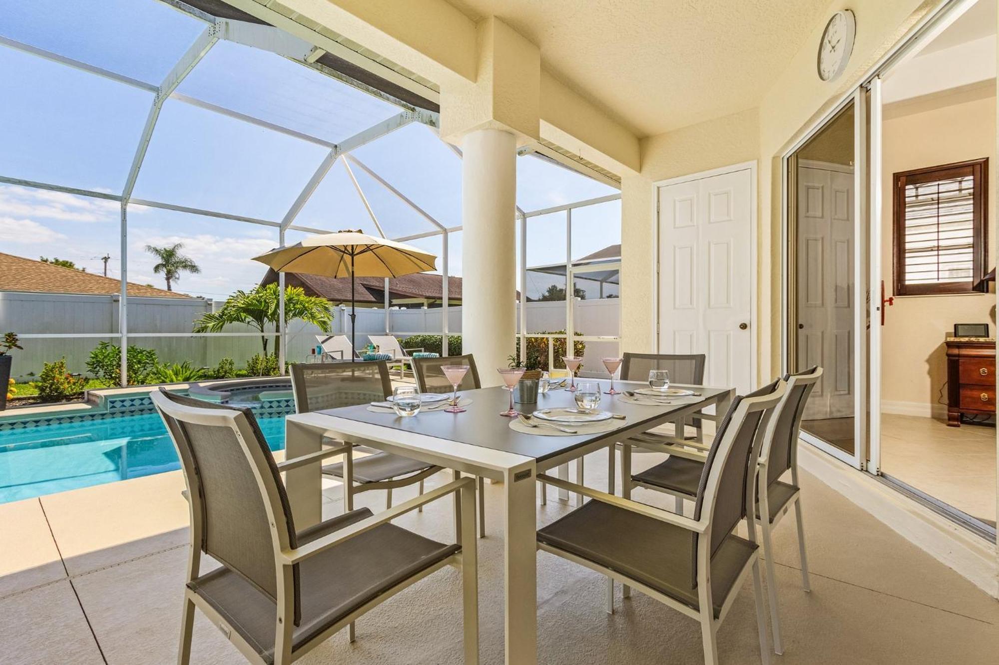 Villa-Haze, Lots Of Privacy, Solar & Electric Heated Pool And Spa Cape Coral Exterior foto